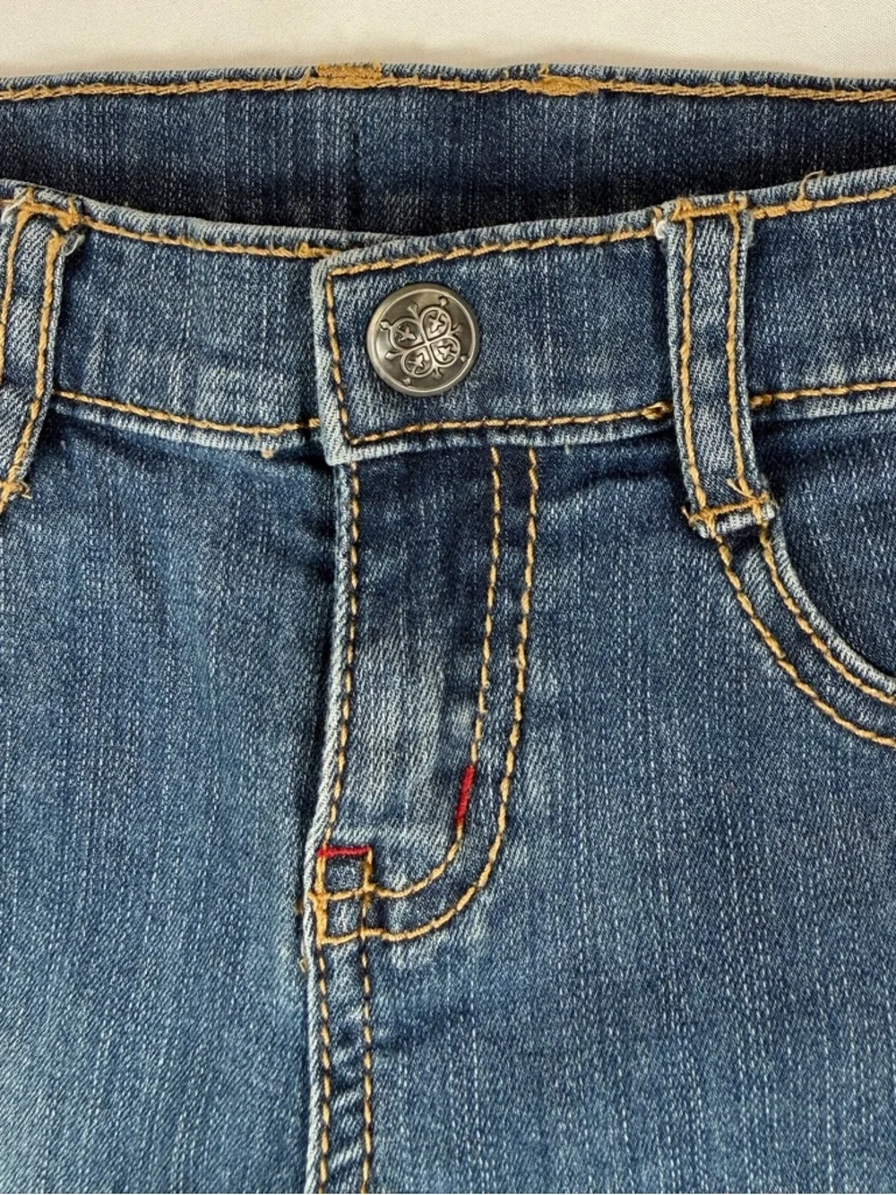 GYMBOREE Penguin Chalet Line Snowflake Design Embroidered Skinny Jeans Winter 7